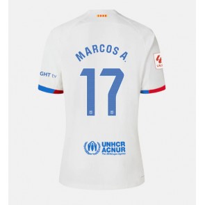 Lacne Ženy Futbalové dres Barcelona Marcos Alonso #17 2023-24 Krátky Rukáv - Preč